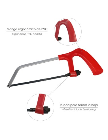 Arco Sierra Mini Con Hoja 145 mm.