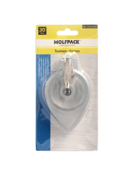 Tiralineas Aluminio Con Cuerda 30 Metros, Tiza Obra, Linea Obra Tiza, Cordel De Trazado.