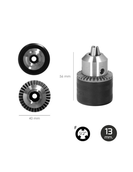 Adaptador Martillo SDS Plus A Portabrocas Ø 13 mm.mm. porta Brocas Con Llave, Adaptador Sds, Sds A Brocas