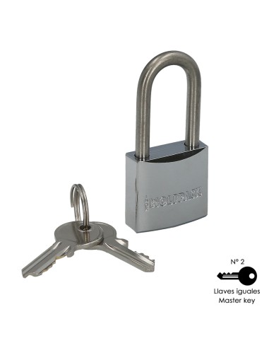 Candado Inoxidable Arco Largo 30mm.