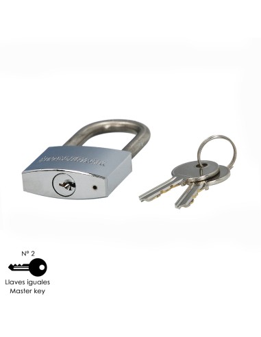 Candado Inoxidable Arco Largo 40mm.