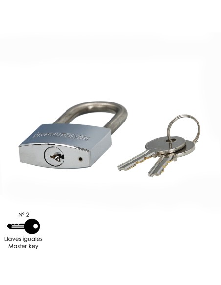 Candado Inoxidable Arco Largo 40mm.
