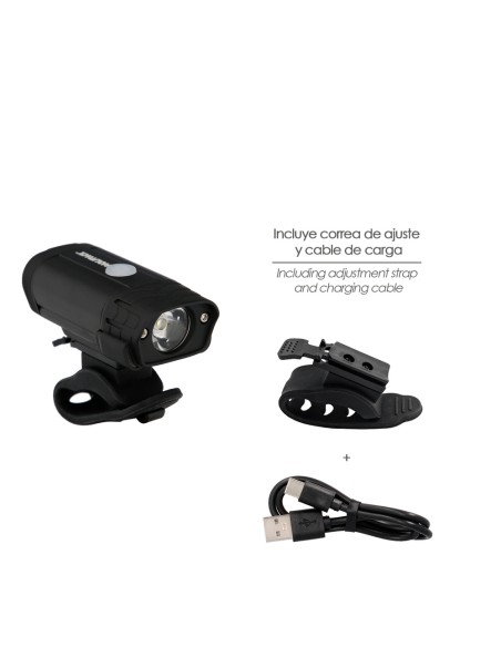 Luz Led Frontal Para Bicicleta / Patinete 400 Lumenes (5 Modos) Bateria Recargable USB