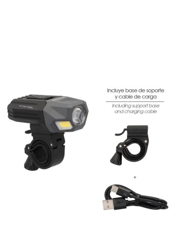Luz Led Frontal Para Bicicleta / Patinete 800 Lumenes (7 Modos) Bateria Recargable USB