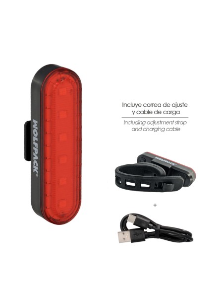 Luz Led Trasera Para Bicicleta / Patinete 100 Lumenes (4 Modos) Bateria Recargable USB