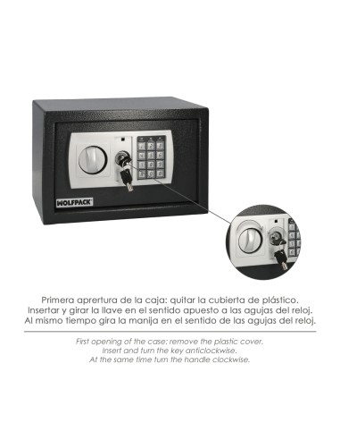 Caja Fuerte Sobreponer Electrica 31x20x20 cm.