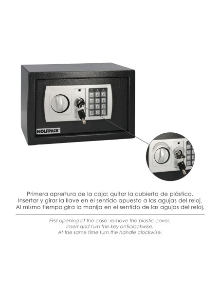 Caja Fuerte Sobreponer Electrica 31x20x20 cm.