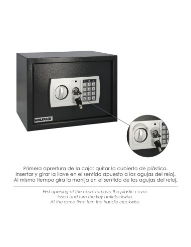 Caja Fuerte Sobreponer Electrica 35x25x25 cm.