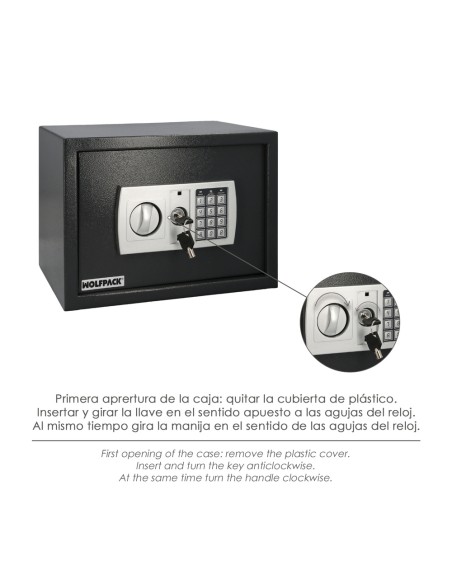 Caja Fuerte Sobreponer Electrica 35x25x25 cm.