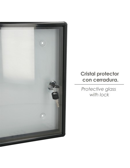 Tablon Anuncios Magnetico 48x35x5 cm.