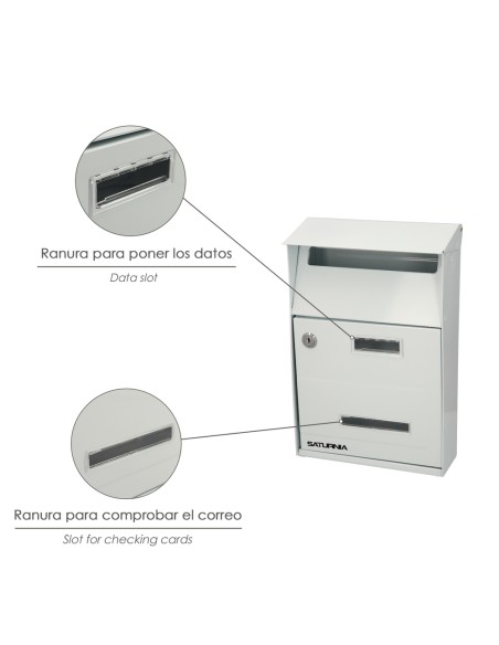 Buzon Exterior Country Blanco 215 x 320 x 105 mm.