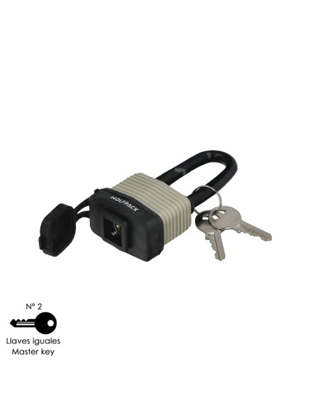 Candado Intemperie Arco Largo 30 mm.