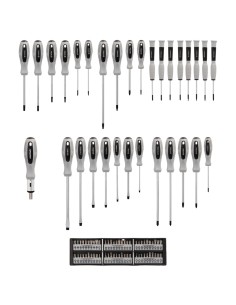 Juego de Destornilladores / Destorpuntas 100 Piezas Con Soporte Expositor 2