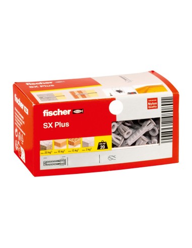 Taco Fischer SX Plus Ø 12 x 60 mm. (Caja de 25 piezas)