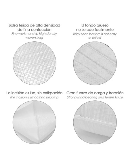 Saco Obra Rafia 50x 80 cm.