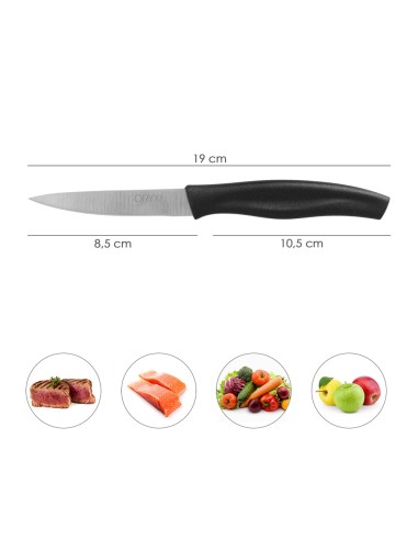 Cuchillo Nuuk Mondador Hoja Acero Inoxidable 9 cm. Negro (1 Unidad)