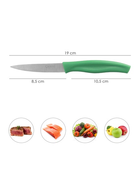 Cuchillo Nuuk Mondador Hoja Acero Inoxidable 9 cm. Verde (1 Unidad)