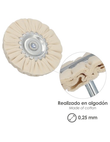 Disco Pulidor De Tela Para Taladro Ø 80mm.