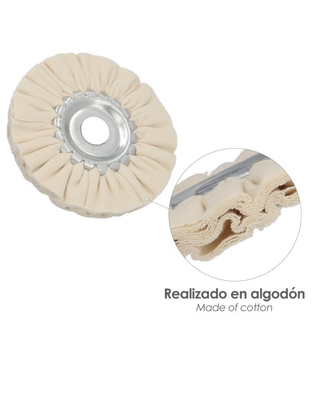 Disco Pulidor De Tela Para Amoladora / Esmeriladora Ø 150 mm.