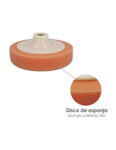 Disco Pulidor Esponja M-14 125mm.