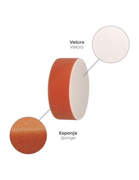 Disco Pulidor Esponja Con Velcro Ø 125mm.