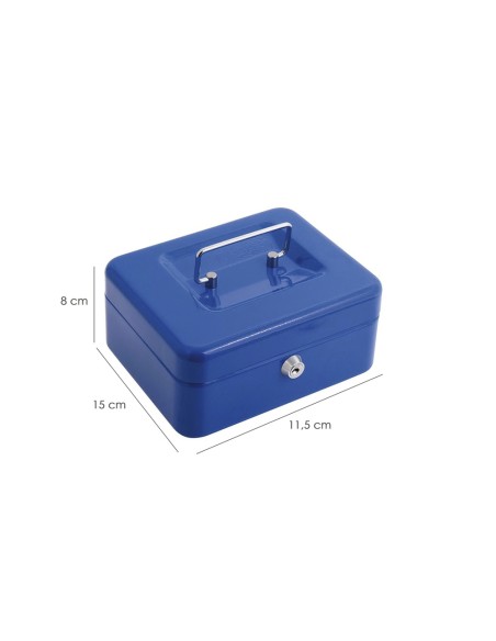 Caja Caudales Wolfpack Pintada Nº 1 150x115 mm. Con Bandeja Interior