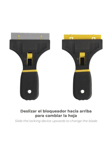 Rascavidrios Profesional Retractil Mango Soft Touch Hoja 90 mm.