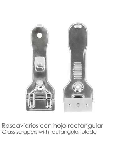 Rascavidrios Plastico Amarillo Hoja 43 mm. Rasqueta Vitroceramica, Rascador Vidrio, Rascador Vitroceramica,