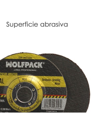 Disco Repasar Abrasivo 125x6,0x22,23. Disco Radial Disco Amoladora Universal Compatible Con Todas Las Amoladoras.