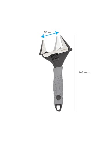 Llave Ajustable Gran Apertura Compact. Cromo Vanadio 6" Llave Inglesa, Llave De Expansion, Llave Gran Apertura