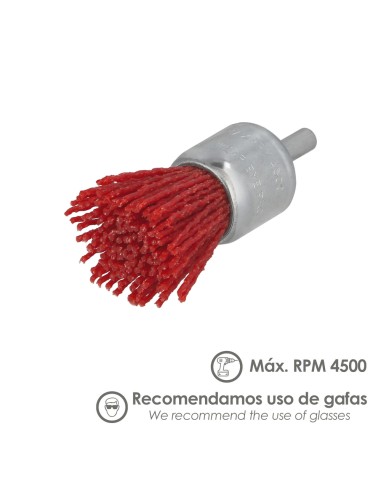 Cepillo Nylon Brocha Ø 25 mm. Cepillo De Lijado Nailon. Cepillo Para Taladro De Nailon, Cepillo De Alambre Abrasivo De Nailon