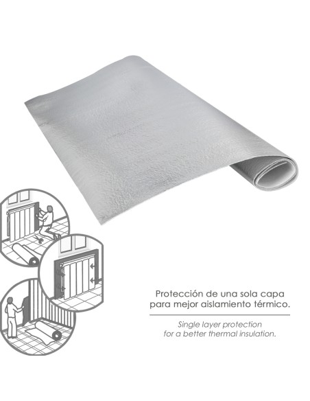 Panel Aluminio Reflectante Calor Para Radiadores 100x70 cm.