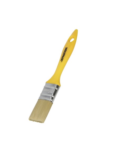 Paletina Profesional Cerda Blanca Ancho 30 mm. Cerdas Naturales Mango Plastico Ergonomico, Brocha Pintor, Pincel Pintura