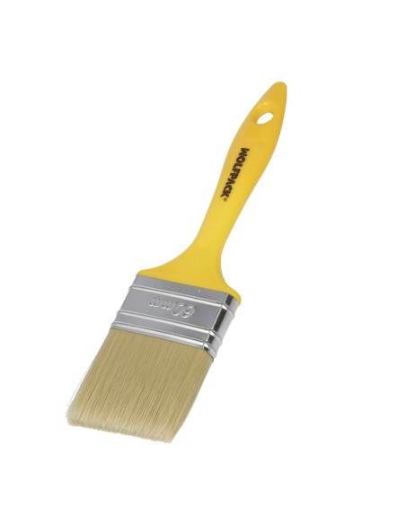 Paletina Profesional Cerda Blanca Ancho 60 mm. Cerdas Naturales Mango Plastico Ergonomico, Brocha Pintor, Pincel Pintura