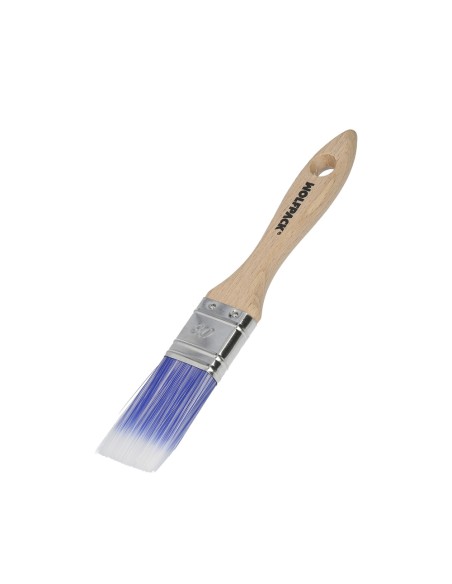 Paletina Profesional Plus Ancho 30 mm. Cerdas Sintenticas PBT, Mango Madera Haya Ergonomico, Brocha Pintor, Pincel Pintura