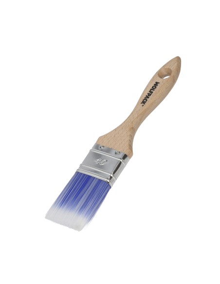 Paletina Profesional Plus Ancho 40 mm. Cerdas Sintenticas PBT, Mango Madera Haya Ergonomico, Brocha Pintor, Pincel Pintura