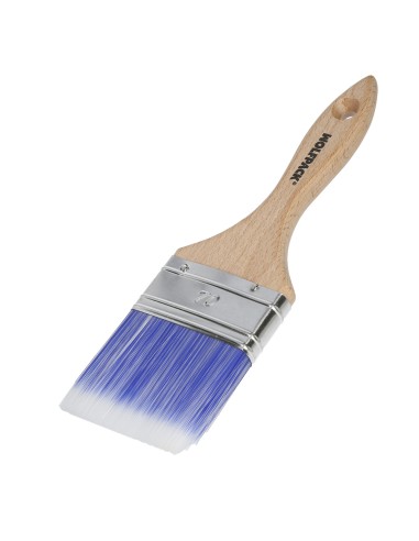 Paletina Profesional Plus Ancho 70 mm. Cerdas Sintenticas PBT, Mango Madera Haya Ergonomico, Brocha Pintor, Pincel Pintura
