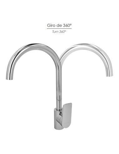 Monomando "Hamburgo" Fregadero Instalacion Facil. Cartucho Cerámico De 35mm.