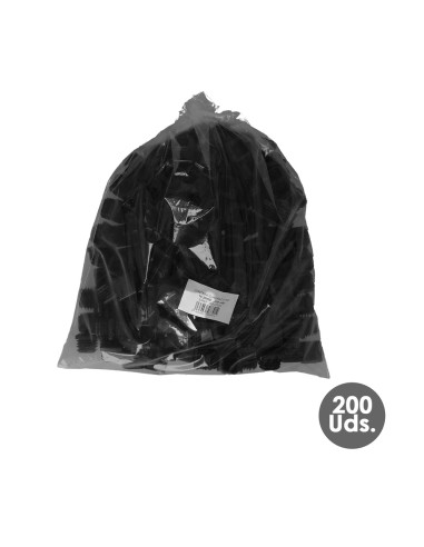 Contera Interior Plastico Cuadrada 30x30 mm. Color Negro. Bolsa 200 Unidades. Contera Mesa, Silla, Muebles, Estanteria