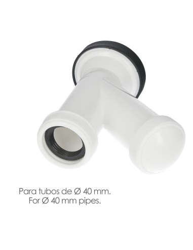 Sifon y Griega Con Valvula y Tapon 1-1/2" Salida De Ø 40 mm.