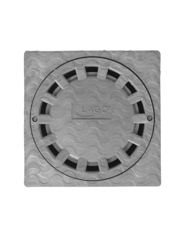 Sumidero Sifonico Pvc 20x20 cm. salida De Ø 90 / 110 mm.