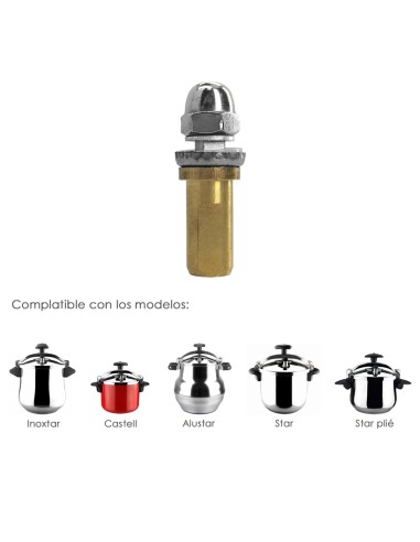 Cono y Husillo Para Olla Rápida Magefesa Star Inoxtar / Castell / Alustar / Star / Star Plié. Recambio original.