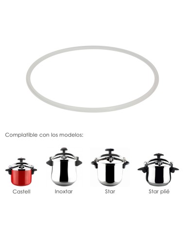 Junta De Silicona Para Olla Magefesa Ø22cm Olla Express Magefesa Star / Inoxtar / Castel / Star Plié. Recambio Original