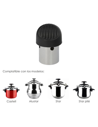 Válvula De Trabajo Para Olla A Presión Magefesa Ollas Express Castell / Alustar / Star / Star Plié Recambio Oficial