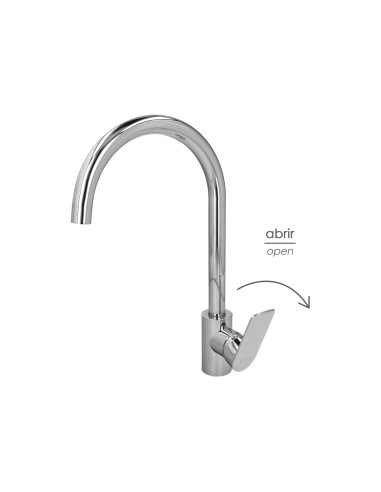 Monomando "Hamburgo" Fregadero Instalacion Facil. Cartucho Cerámico De 35mm.