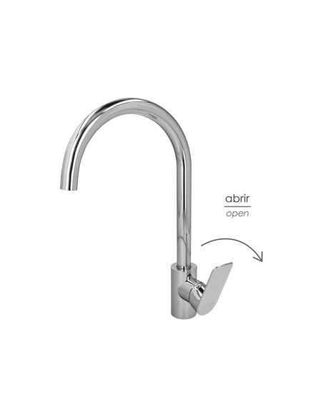 Monomando "Hamburgo" Fregadero Instalacion Facil. Cartucho Cerámico De 35mm.