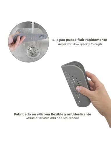 Protector Desagüe Silicona Cocina Baño 145 x 145 mm.