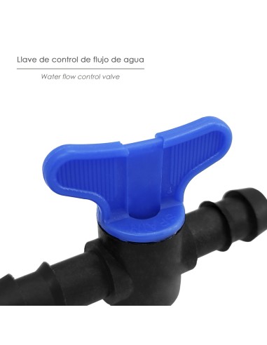 Llave De Paso Extra Para Tuberias Goteo Ø 16 mm. (Bolsa 50 Piezas) Riego Por Goteo, Microaspersión, Riego Por Nebulizacion