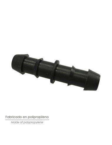 Enlace Simple Para Tuberias Goteo Ø 16 mm. (Bolsa 100 Piezas) Riego Por Goteo, Microaspersión, Riego Por Nebulizacion