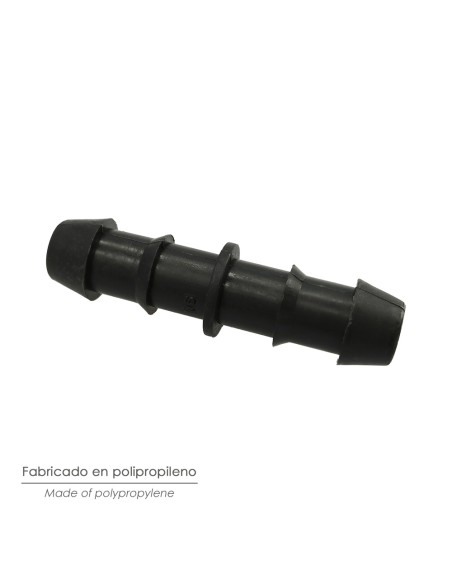 Enlace Simple Para Tuberias Goteo Ø 16 mm. (Bolsa 100 Piezas) Riego Por Goteo, Microaspersión, Riego Por Nebulizacion